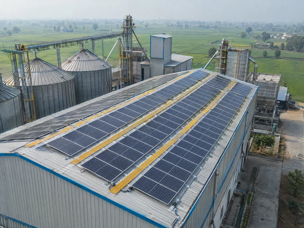 Dua Rice Mill rooftop solar installation