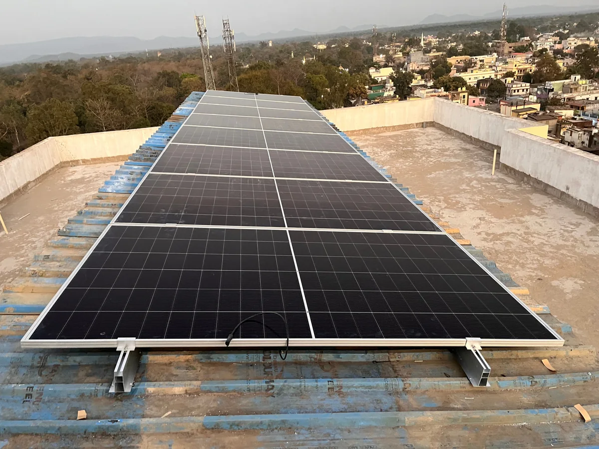 Miraj rooftop solar installation
