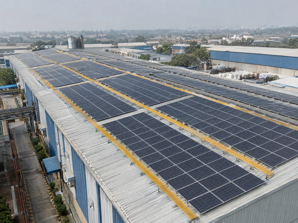Ted Plastic rooftop solar installation