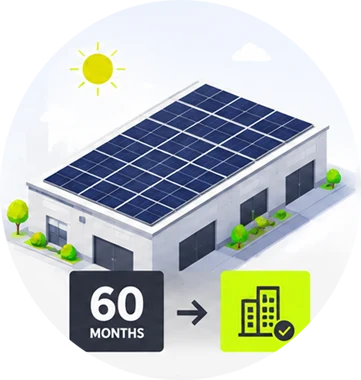 Your solar plant after 60 months.